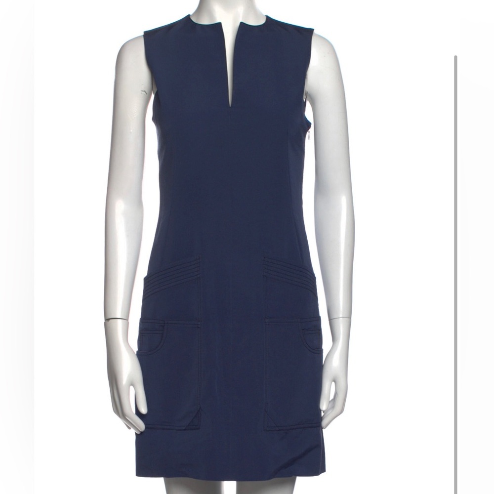 XS Phillip Lim blue mini dress with pockets